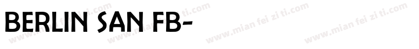 berlin san fb字体转换